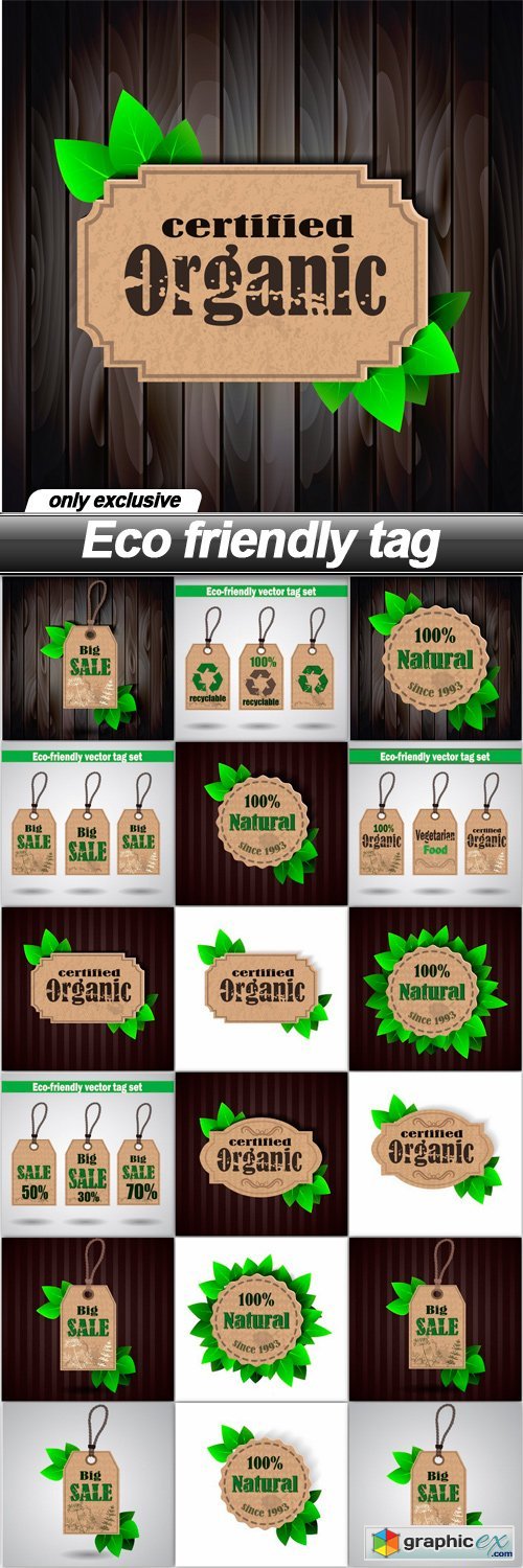Eco friendly tag - 19 EPS