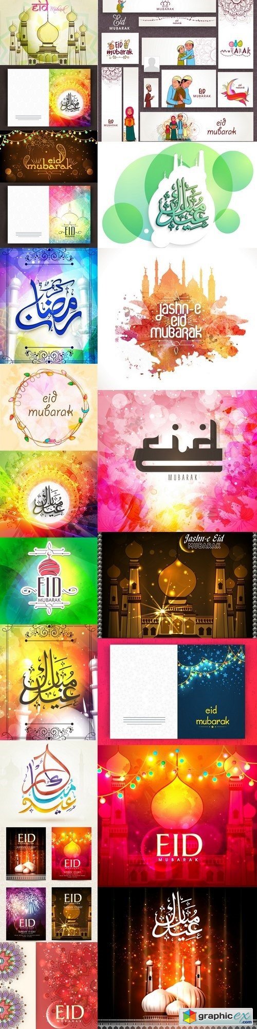 Social media post and header set for Eid Mubarak 5