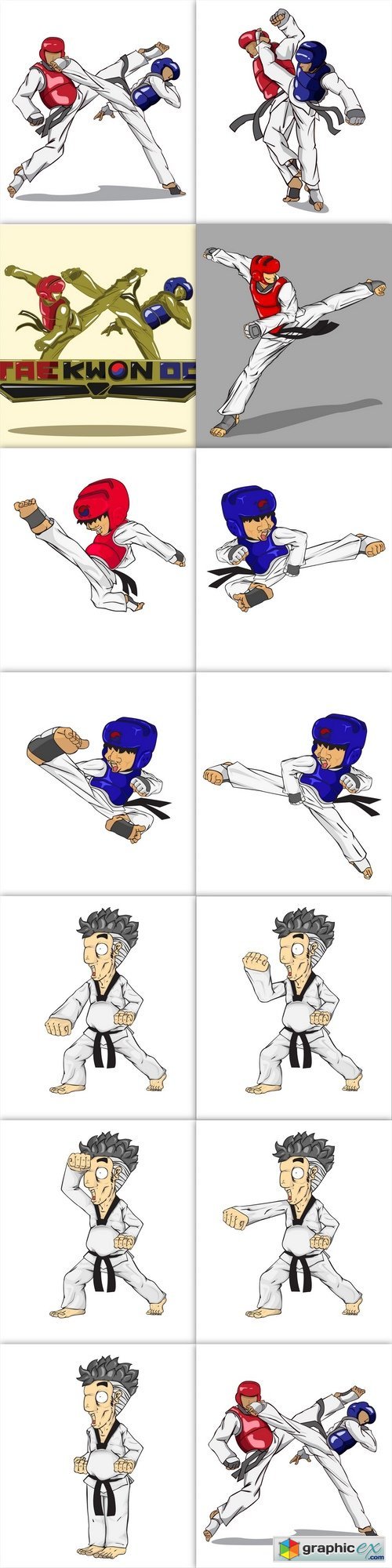 Taekwondo puch. Martial art