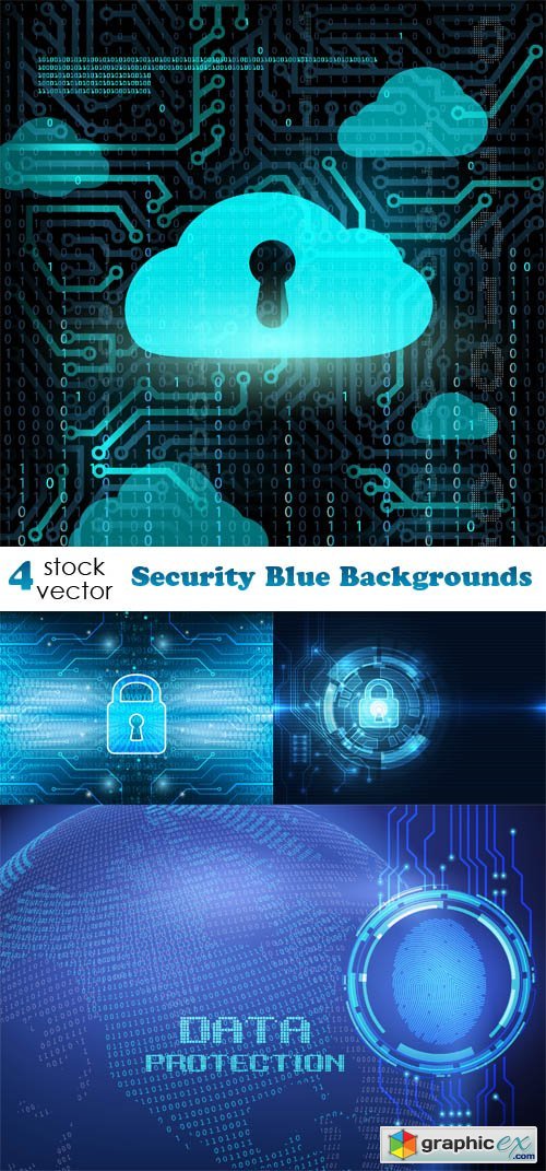 Security Blue Backgrounds