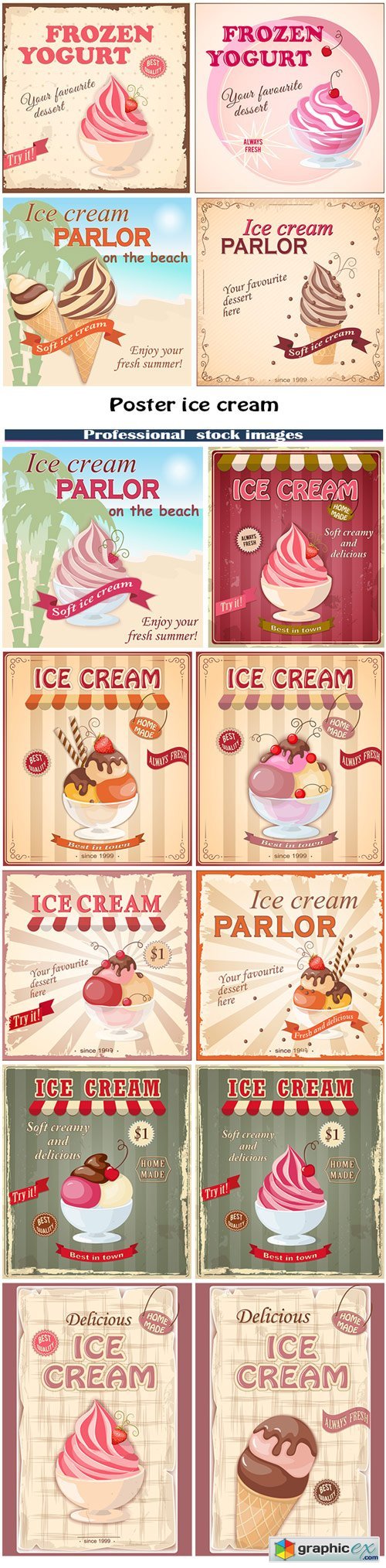Poster ice cream
