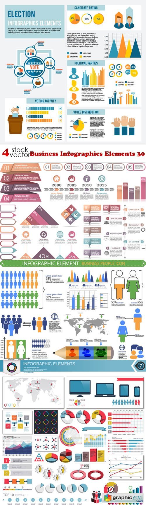 Business Infographics Elements 30
