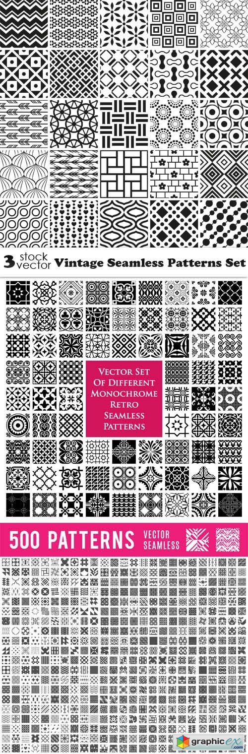 Vintage Seamless Patterns Set