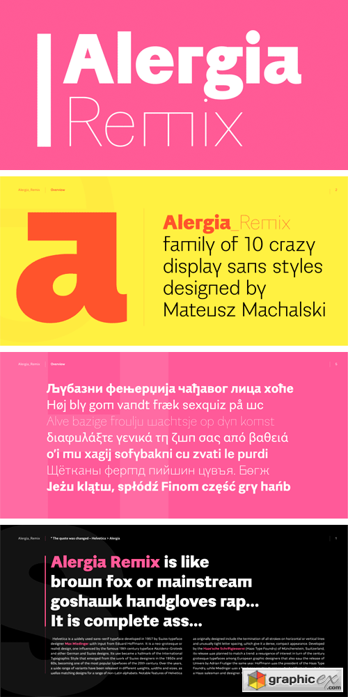 Alergia Remix Font Family