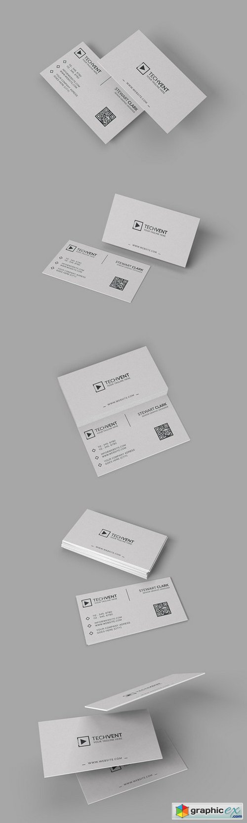 Gray Minimal Business Card