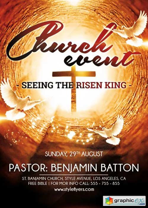 Church Event V1 PSD Flyer Template