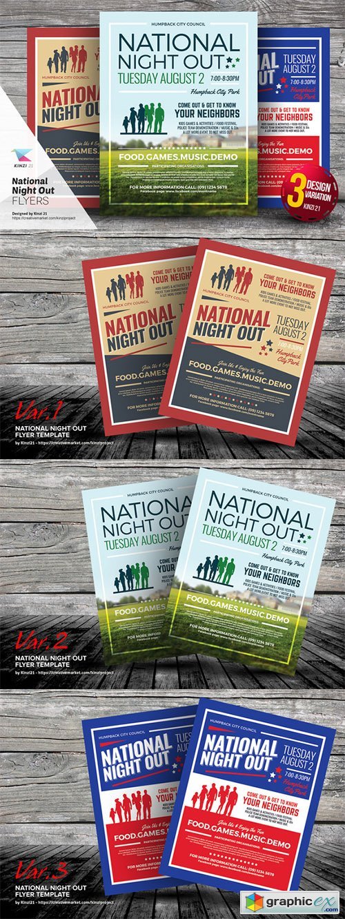 National Night Out Flyer Templates