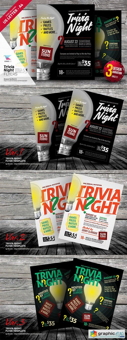 Trivia Night Flyer Templates