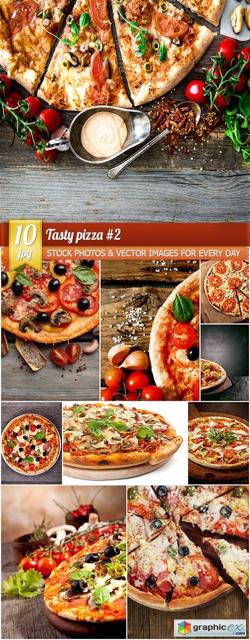 Tasty pizza #2, 10 x UHQ JPEG