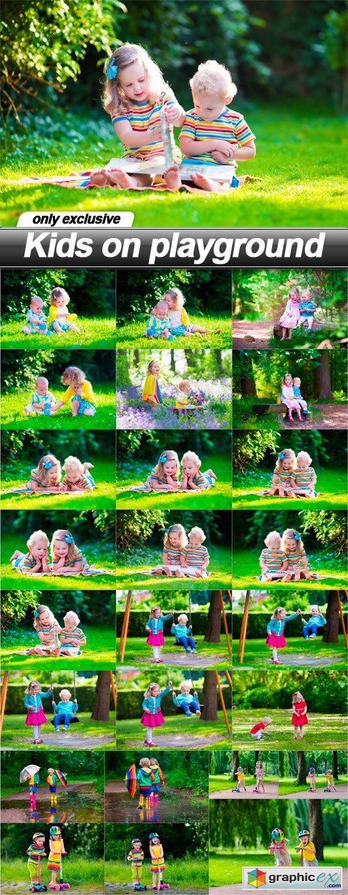 Kids on playground - 25 UHQ JPEG