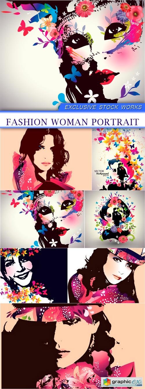 Fashion Woman Portrait 7X EPS