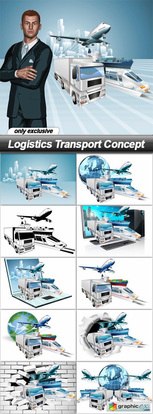 Logistics Transport Concept - 11 EPS