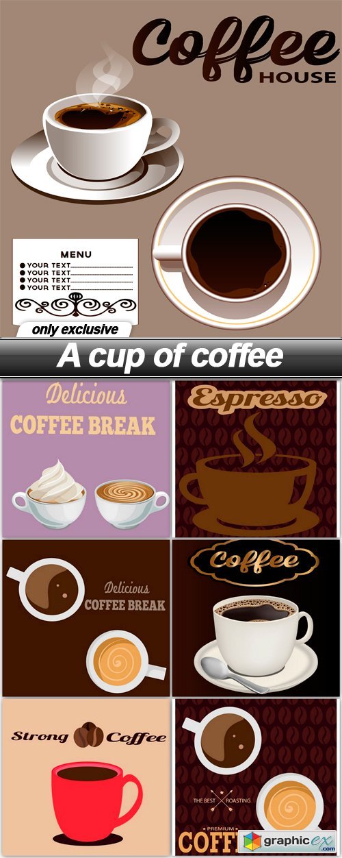 A cup of coffee - 7 EPS