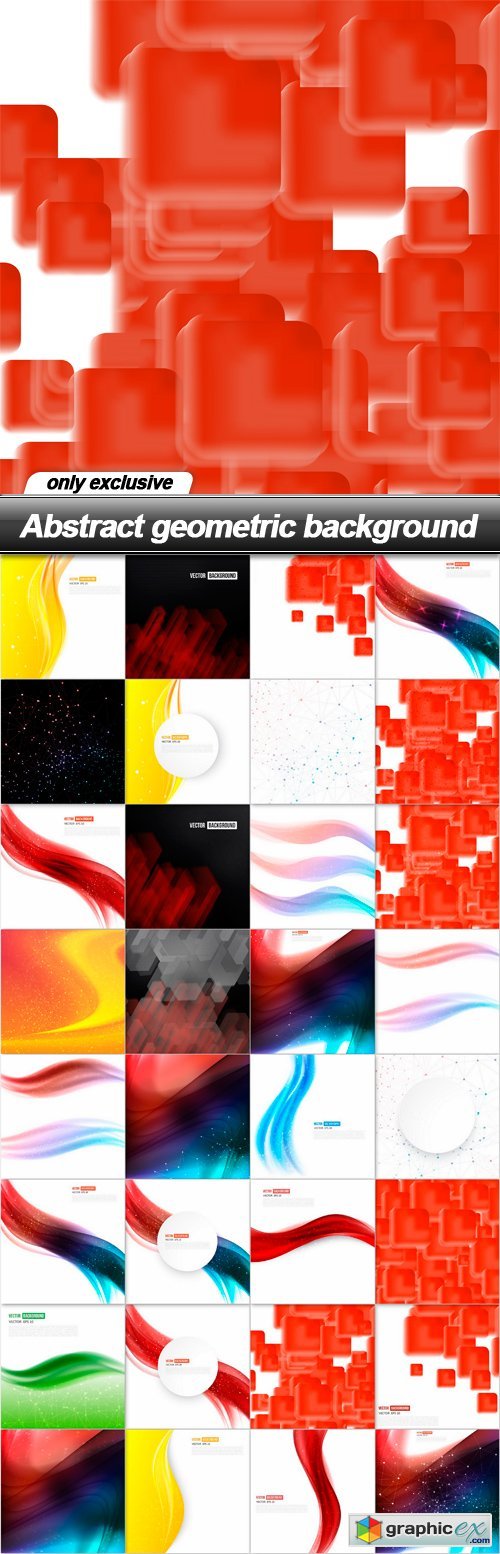 Abstract geometric background - 32 EPS
