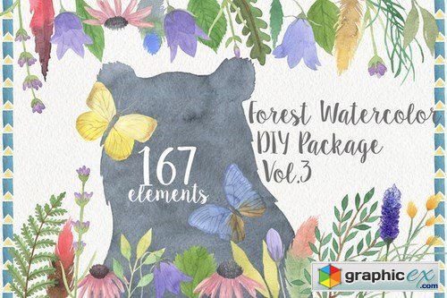 Forest Watercolor DIY