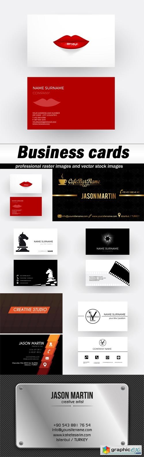 Business cards-7xEPS