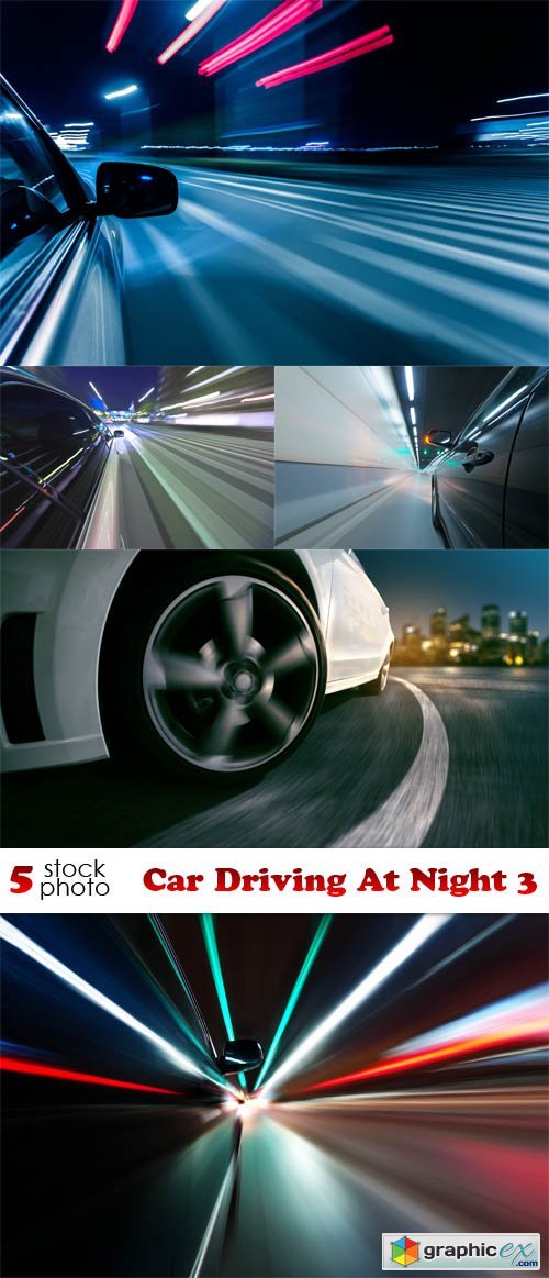 Photos - Car Driving At Night 3