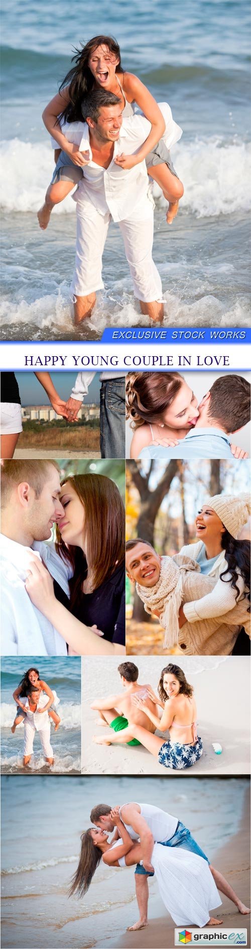 Happy young couple in love 7x JPEG