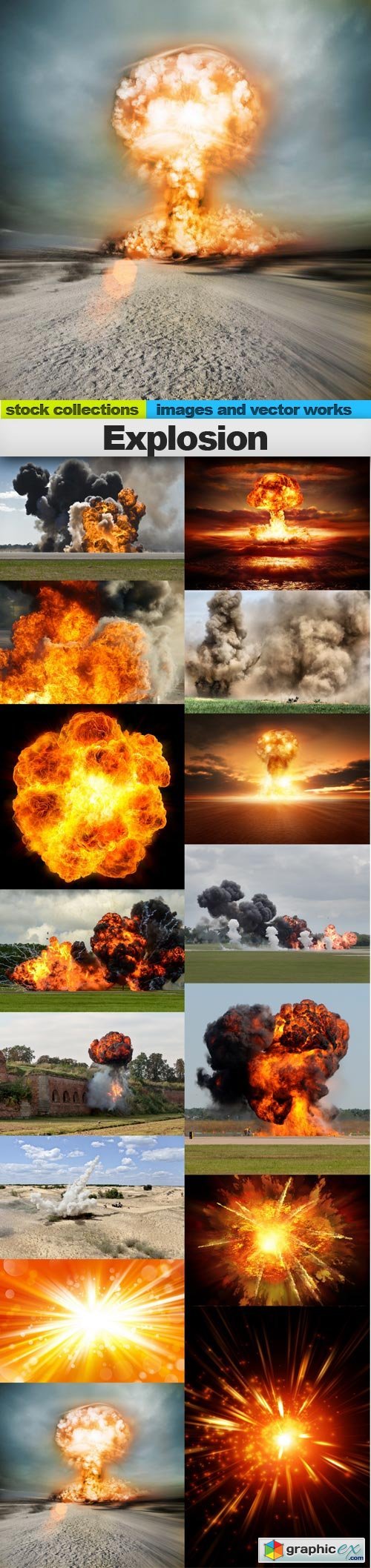 Explosion, 15 x UHQ JPEG