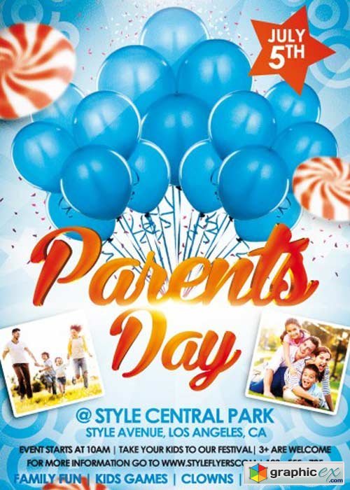 Parents Day PSD Flyer Template