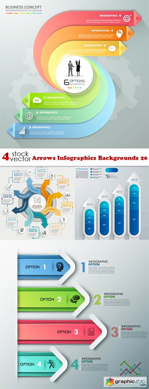 Arrows Infographics Backgrounds 20