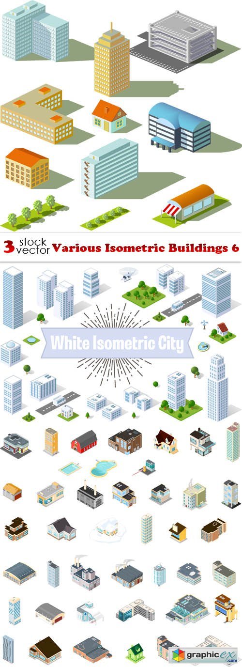 Various Isometric Buildings 6