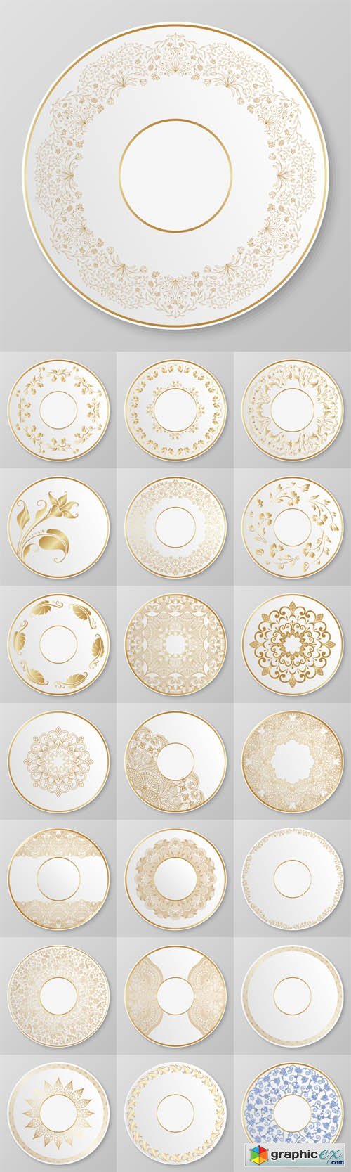 Gold Decorative Plates