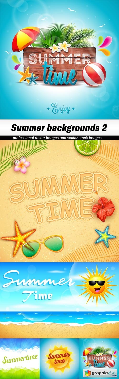 Summer backgrounds 2-5 EPS