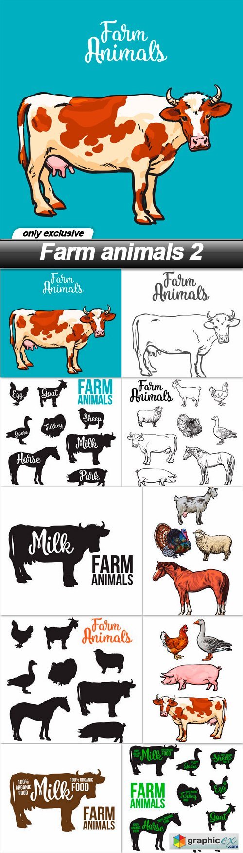 Farm animals 2 - 10 EPS