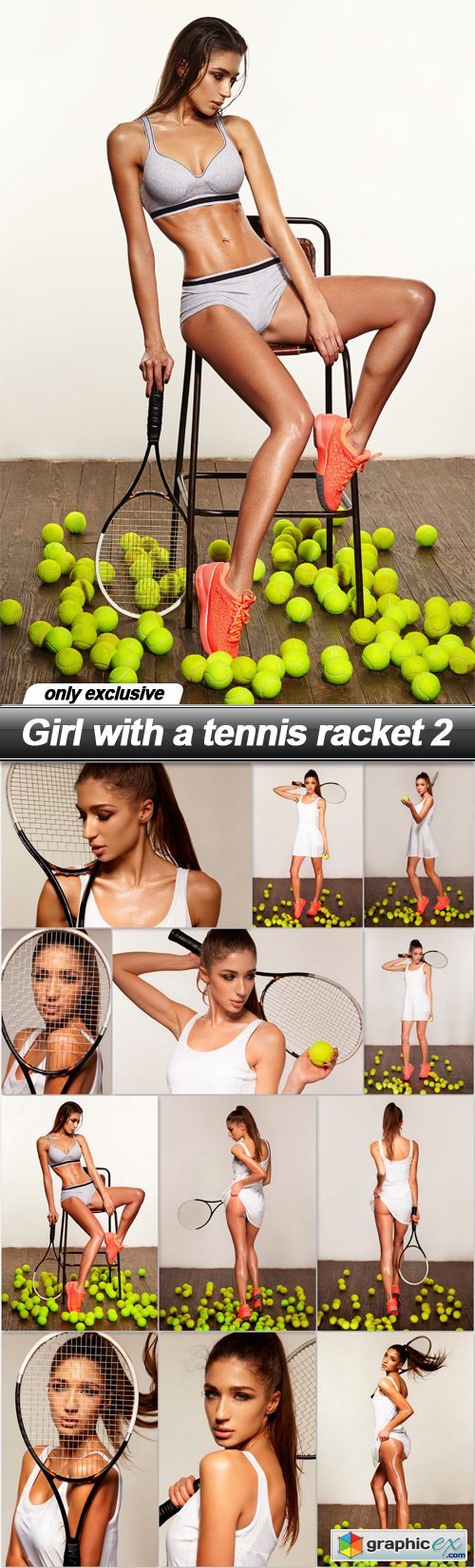 Girl with a tennis racket 2 - 12 UHQ JPEG