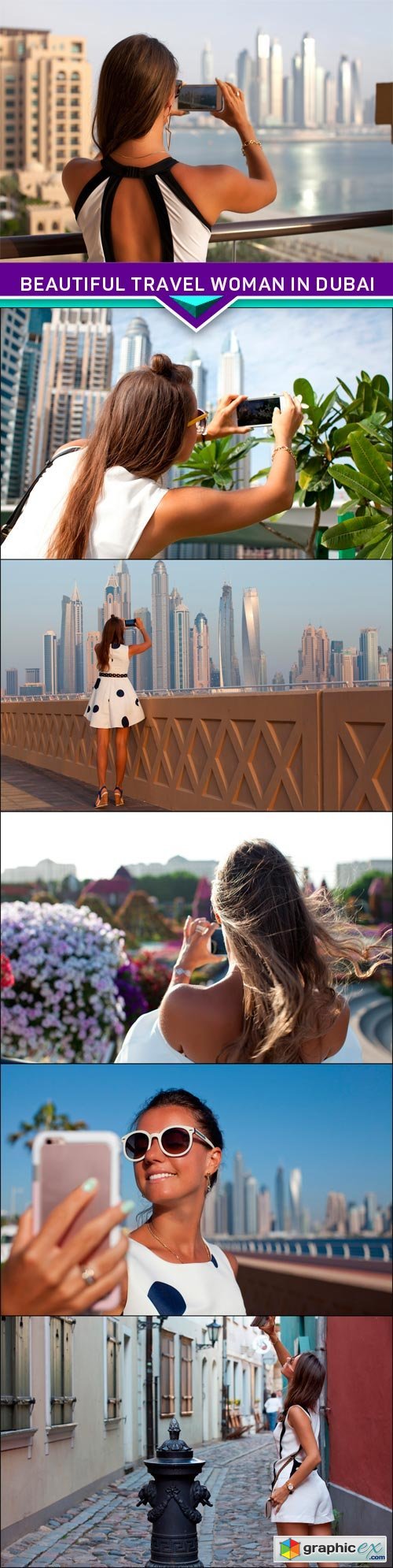 Beautiful travel woman in Dubai 6x JPEG