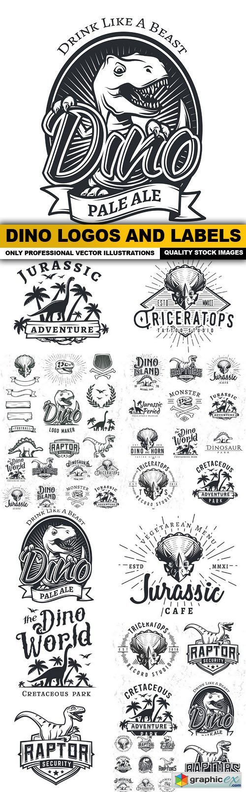 Dino Logos And Labels