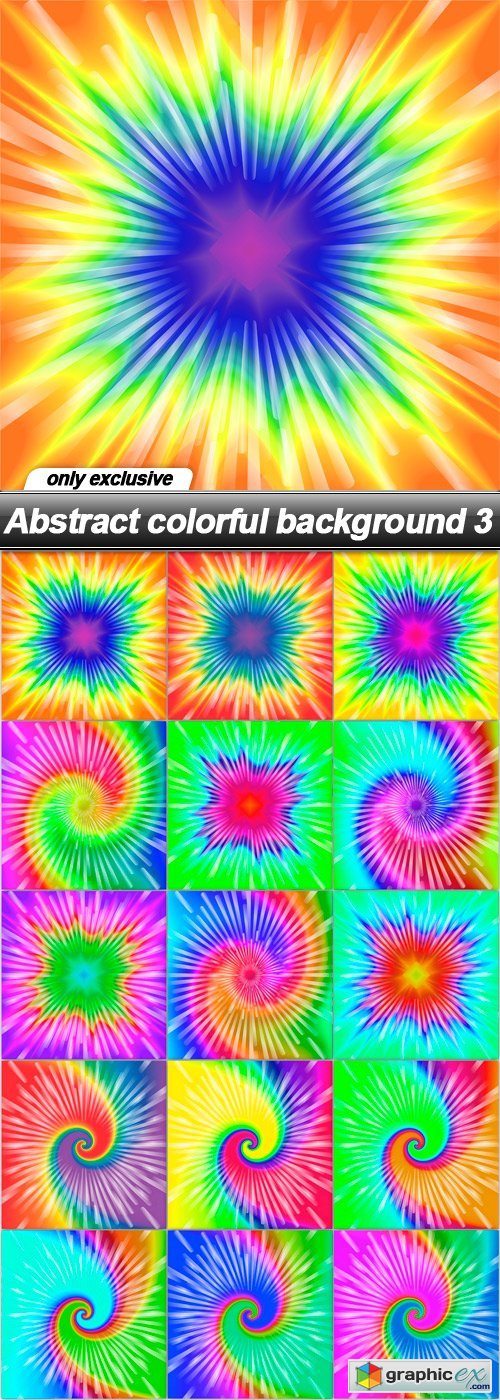 Abstract colorful background 3 - 15 EPS