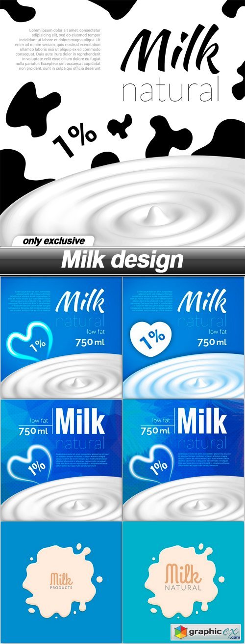 Milk design - 7 EPS
