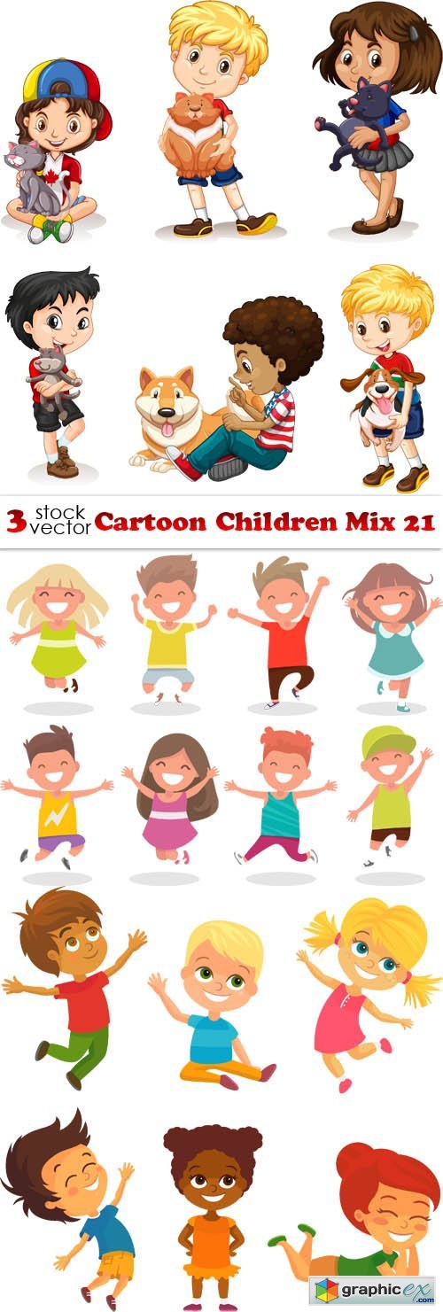 Cartoon Children Mix 21