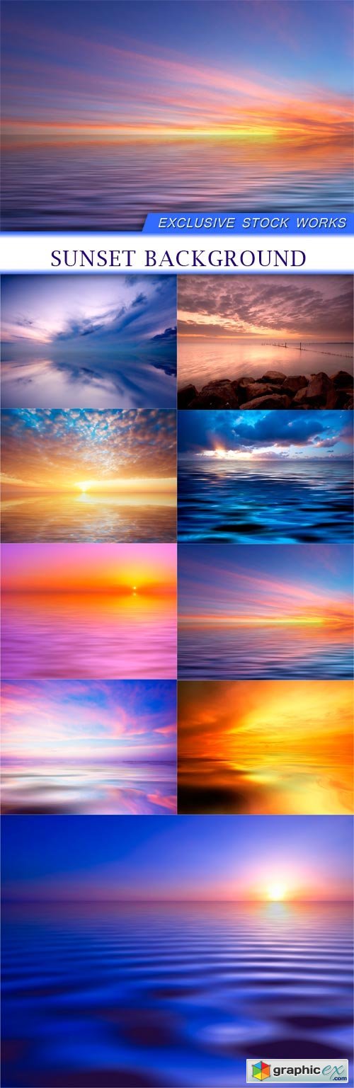 sunset background 9x JPEG