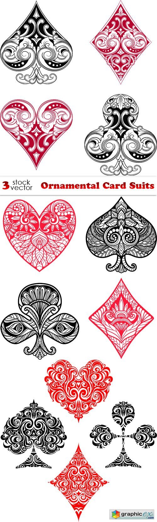 Ornamental Card Suits