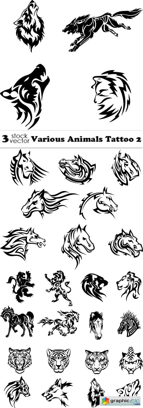 Various Animals Tattoo 2
