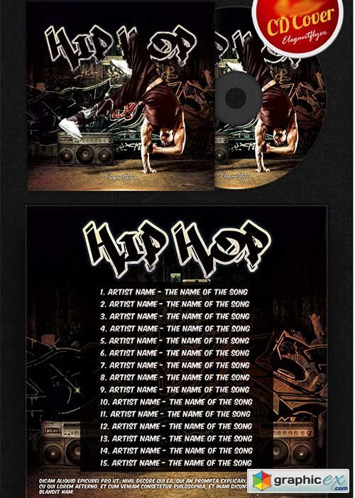 Hip Hop CD Cover PSD Template