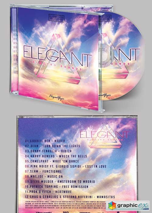 Electro Sound CD Cover PSD Template