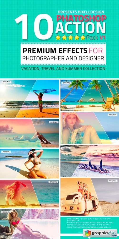 10 Photoshop Action Pack
