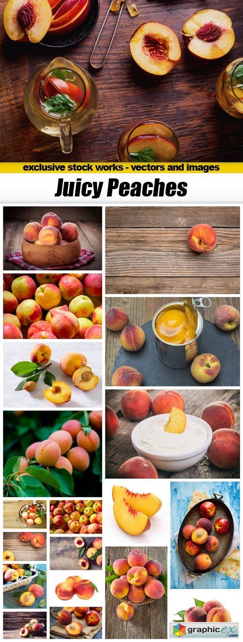 Juicy Peaches - 20xUHQ JPEG
