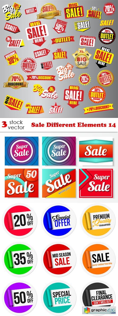 Sale Different Elements 14