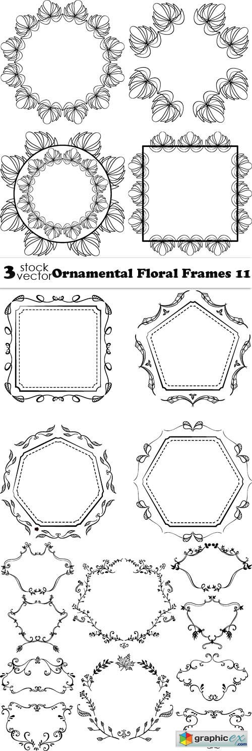 Ornamental Floral Frames 11