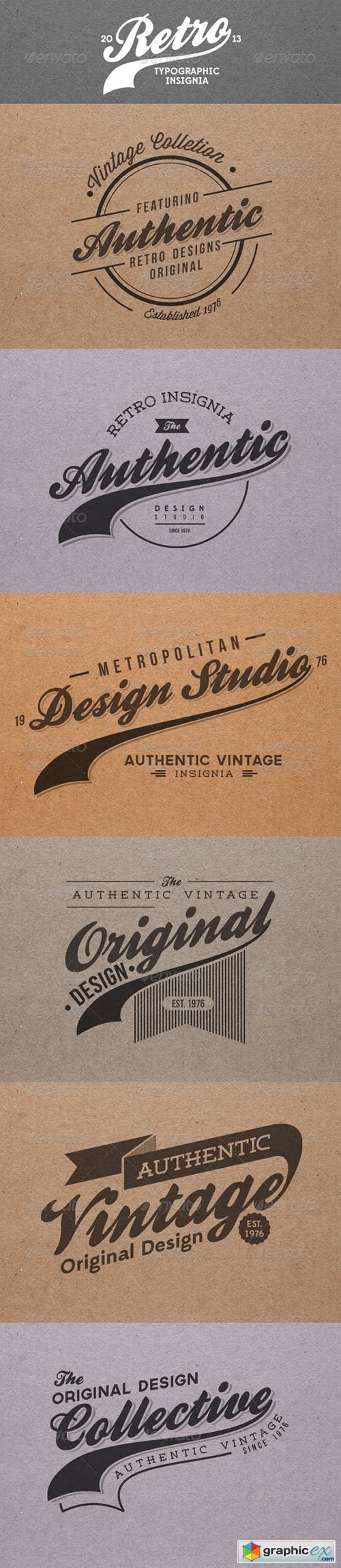 Retro Insignia Badges Labels 5247042