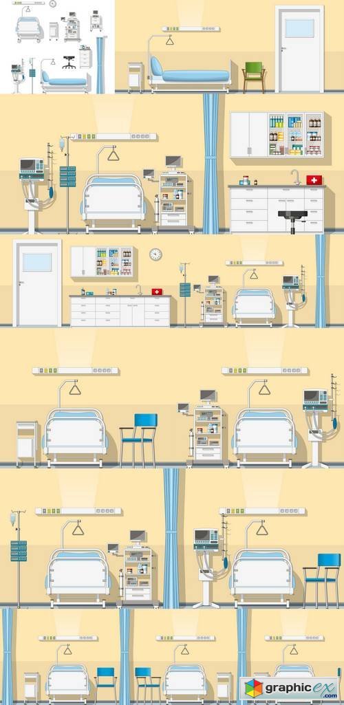 Illustration an Intensive Care Unit