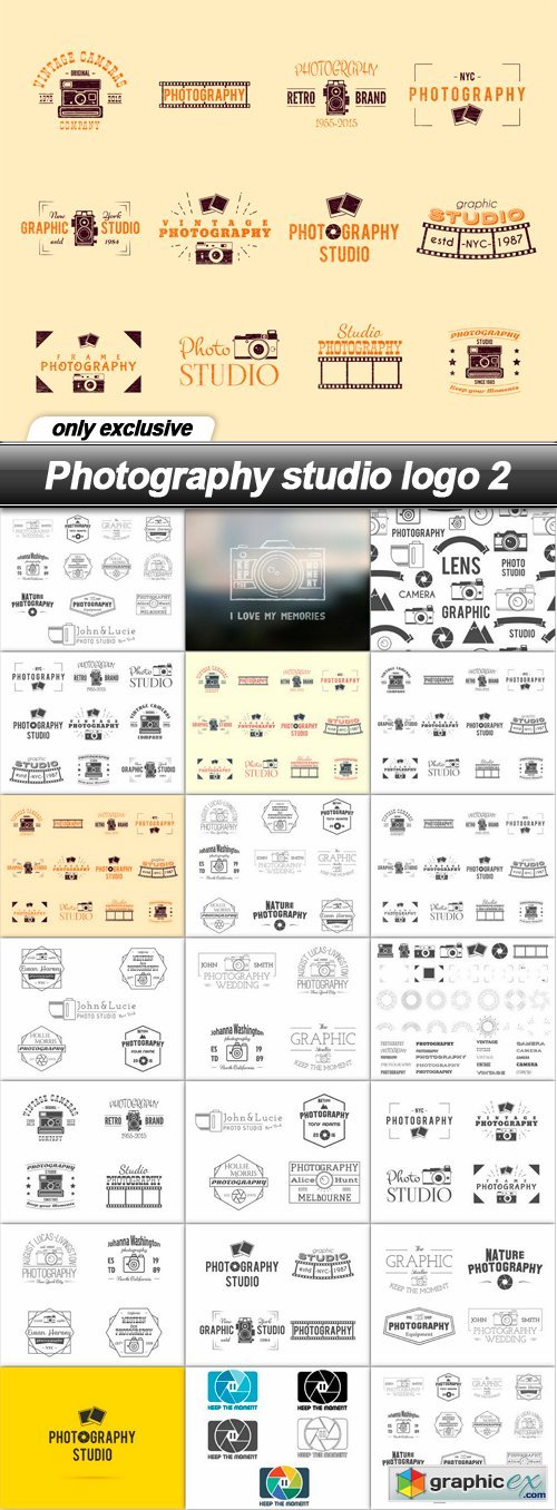 Photography studio logo 2 - 20 EPS