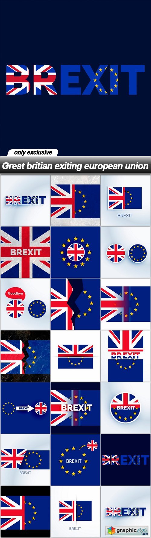 Great britian exiting european union, Brexit - 20 EPS