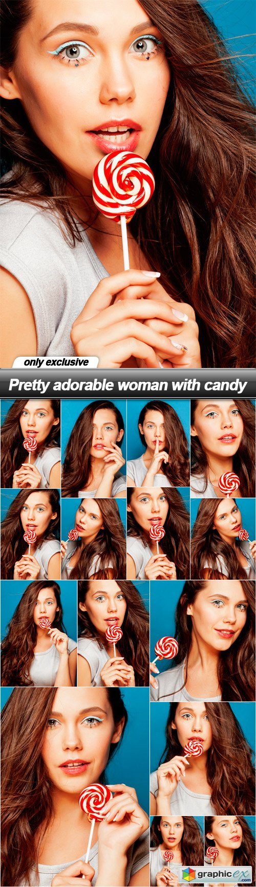 Pretty adorable woman with candy - 15 UHQ JPEG