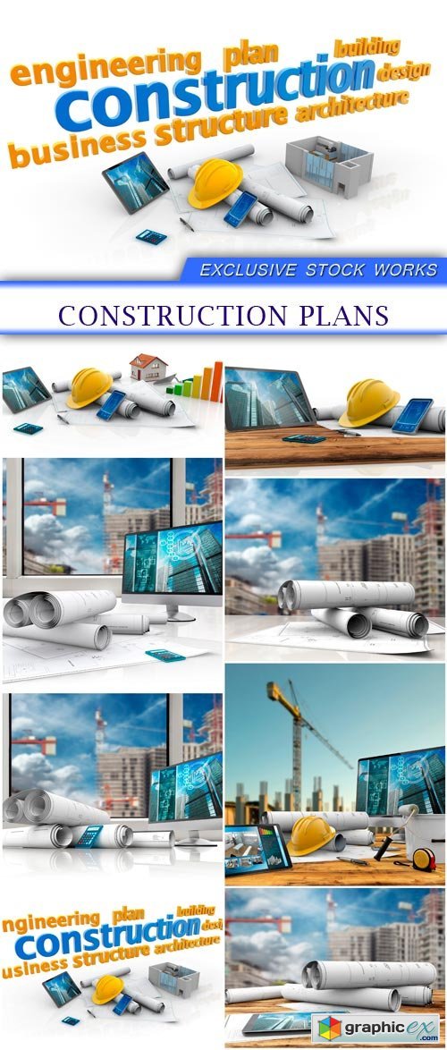 construction plans 8X JPEG